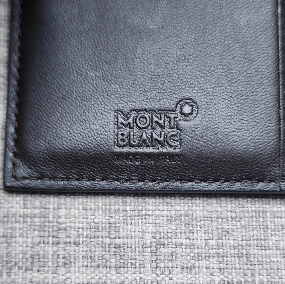 New Montblanc Meisterstuck Bifold Sfumato Brown Leather Card Holder #113167